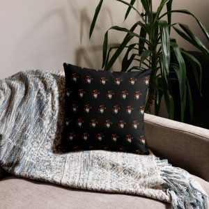 All-Over Heart Pattern Cushion